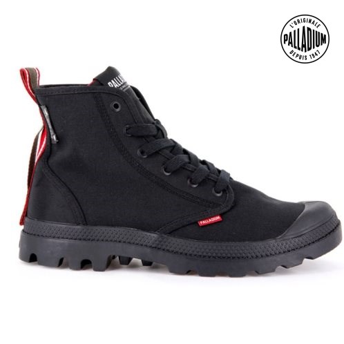 Palladium Pampa Dare 2 Survive Men's Boots Black | UK S739-OCP